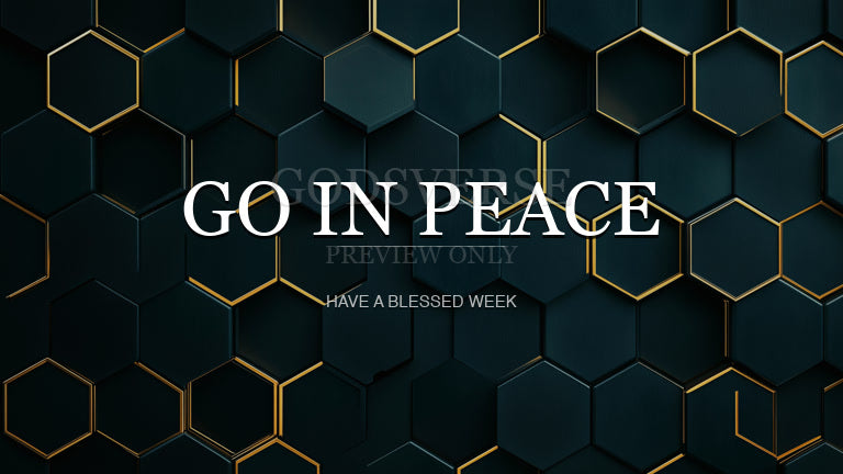 Go In Peace worship background geometric worship