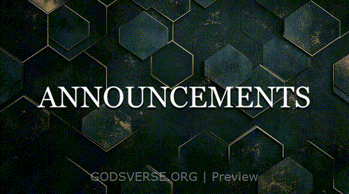 Announcements motion background geometric worship