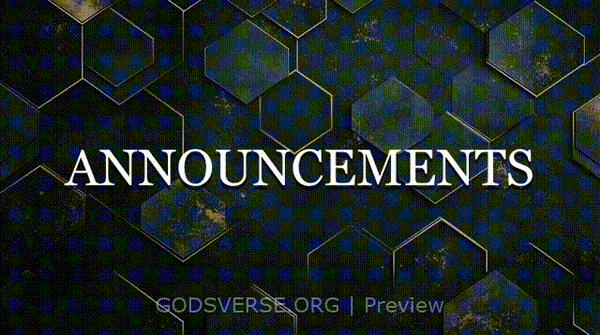 Announcements motion background geometric worship