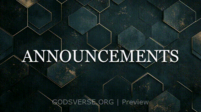 Announcements motion background geometric worship