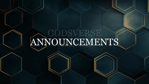 Announcements worship background geometric worship