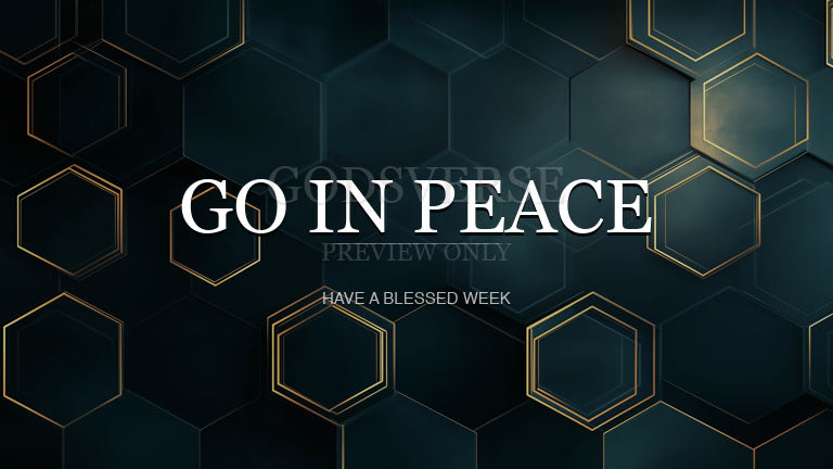 Go In Peace worship background geometric worship