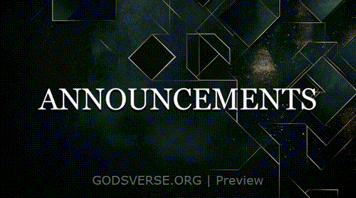 Announcements motion background geometric worship
