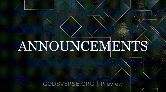 Announcements motion background geometric worship
