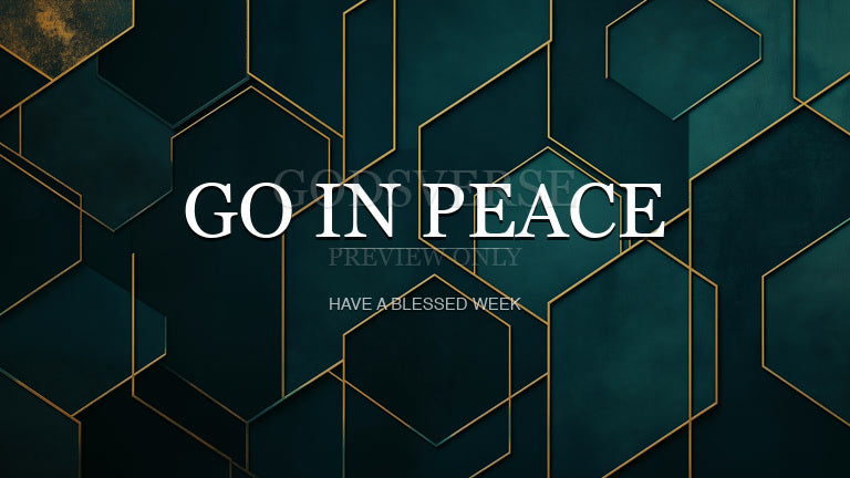Go In Peace worship background geometric worship