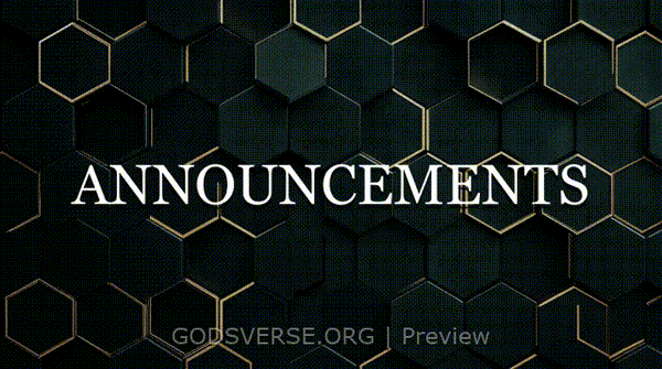 Announcements motion background geometric worship