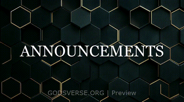 Announcements motion background geometric worship