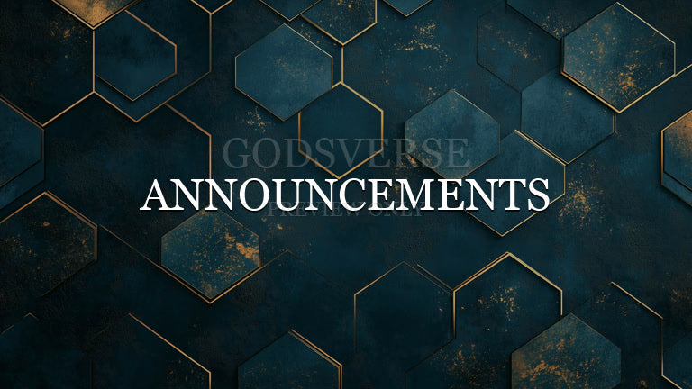 Announcements worship background geometric worship
