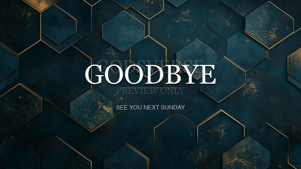 Goodbye worship background geometric worship