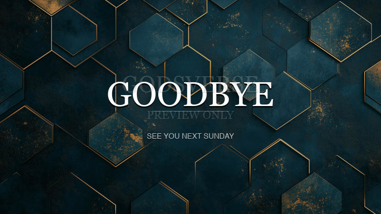 Goodbye worship background geometric worship
