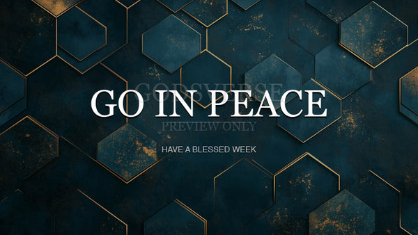 Go In Peace worship background geometric worship