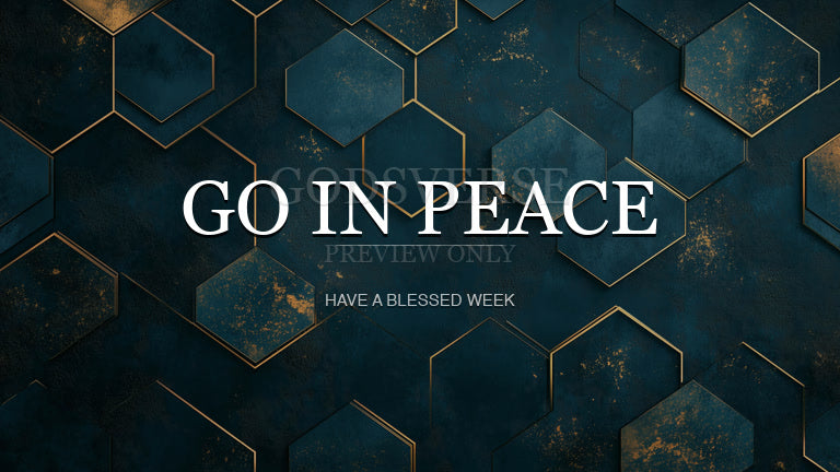 Go In Peace worship background geometric worship