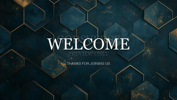 Welcome worship background geometric worship