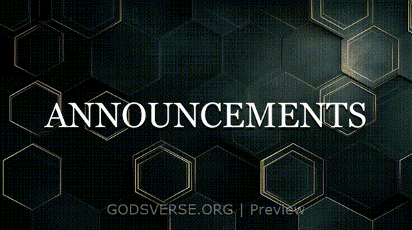 Announcements motion background geometric worship