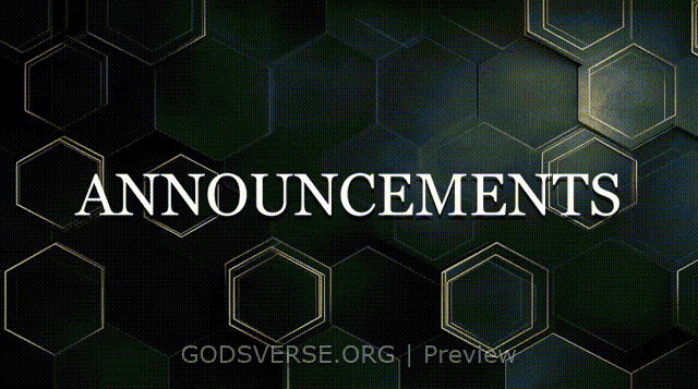 Announcements motion background geometric worship