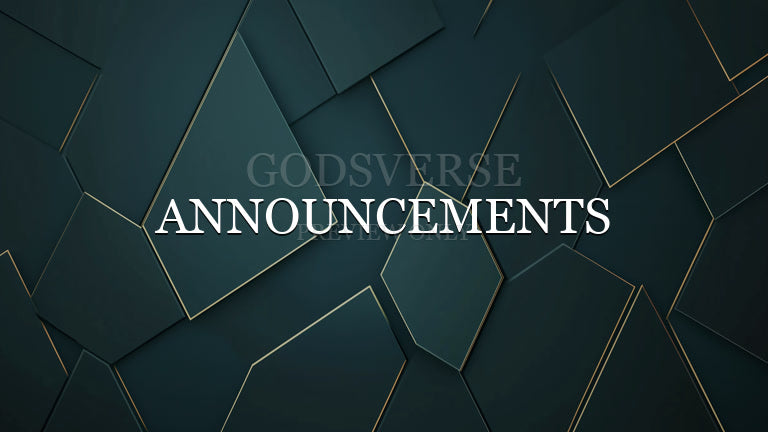 Announcements worship background geometric worship