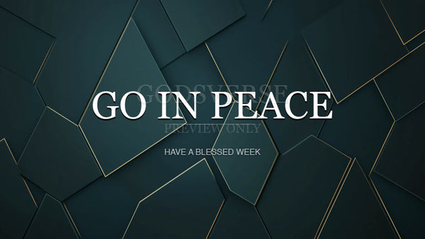 Go In Peace worship background geometric worship