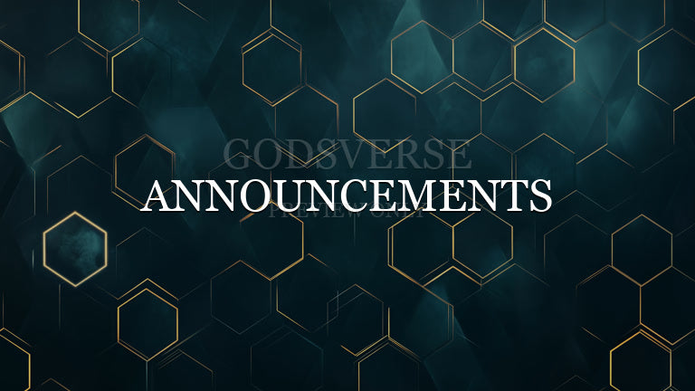 Announcements worship background geometric worship
