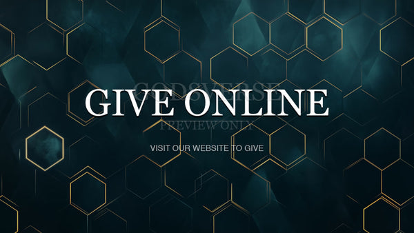 Give Online worship background geometric worship