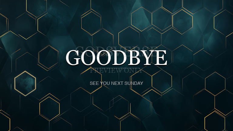Goodbye worship background geometric worship