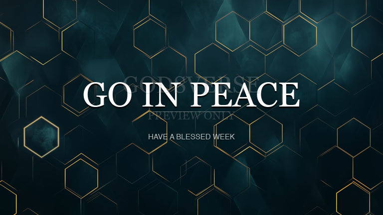 Go In Peace worship background geometric worship