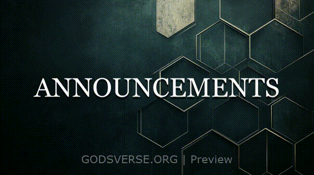 Announcements motion background geometric worship
