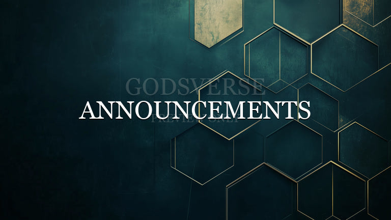 Announcements worship background geometric worship