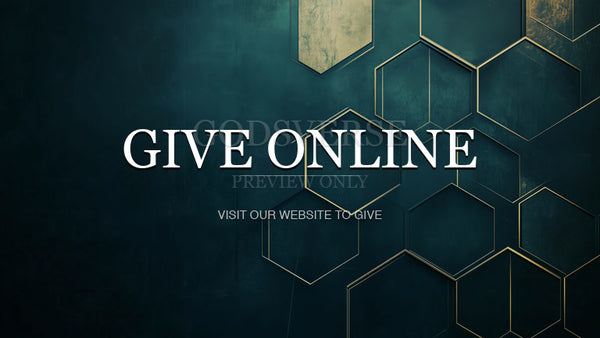 Give Online worship background geometric worship