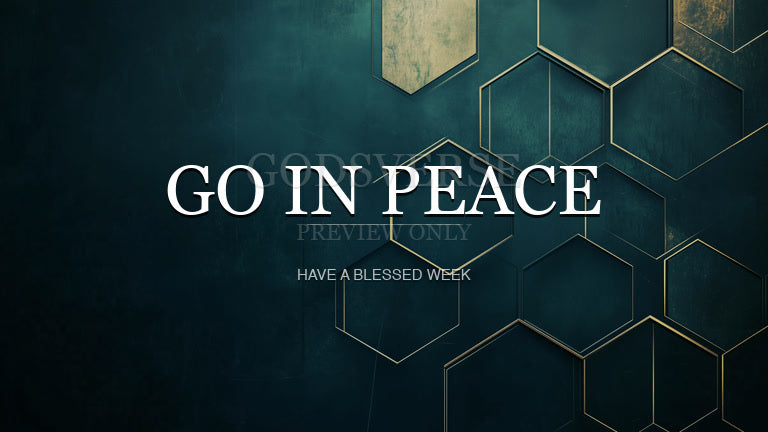 Go In Peace worship background geometric worship