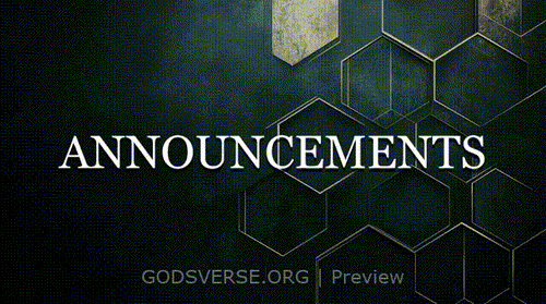 Announcements motion background geometric worship