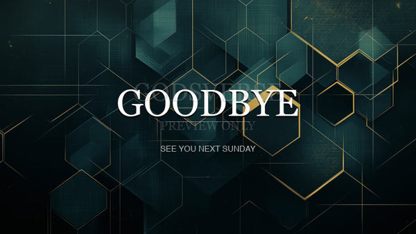 Goodbye worship background geometric worship