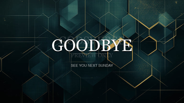 Goodbye worship background geometric worship
