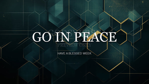 Go In Peace worship background geometric worship