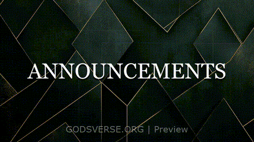Announcements motion background geometric worship