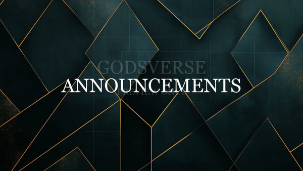 Announcements worship background geometric worship