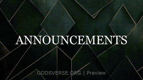 Announcements motion background geometric worship