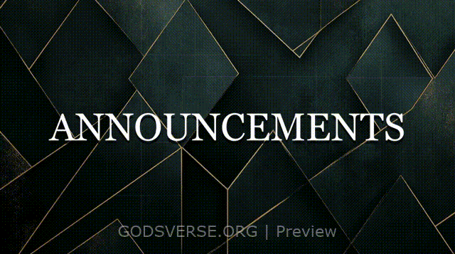 Announcements motion background geometric worship
