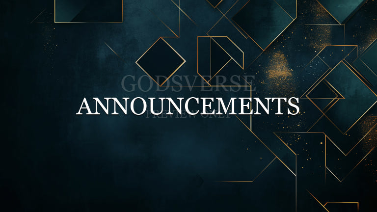 Announcements worship background geometric worship