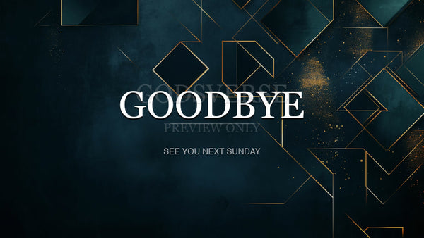 Goodbye worship background geometric worship