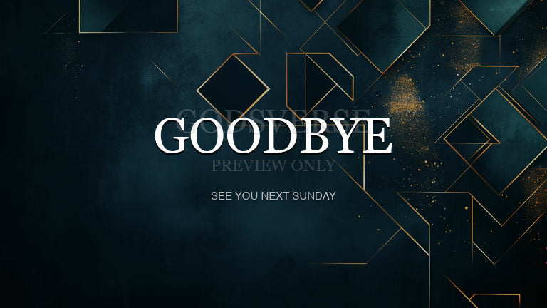 Goodbye worship background geometric worship