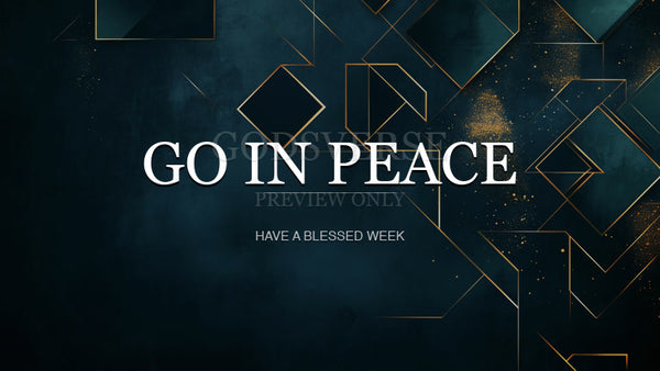 Go In Peace worship background geometric worship