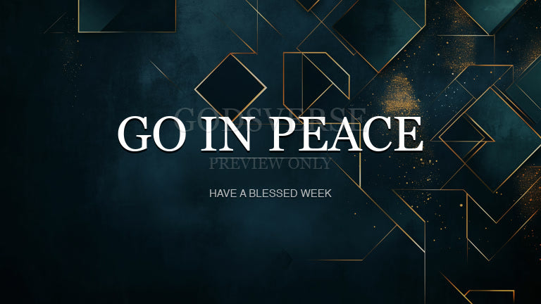 Go In Peace worship background geometric worship