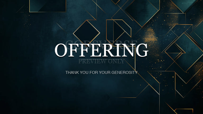 Offering worship background geometric worship