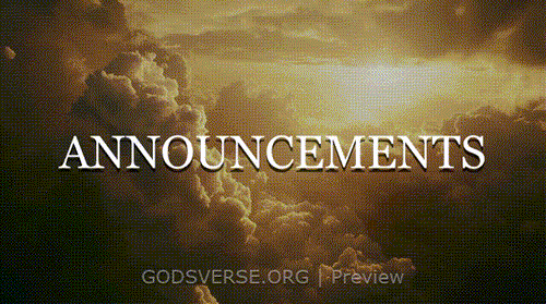 Announcements motion background heavenly clouds