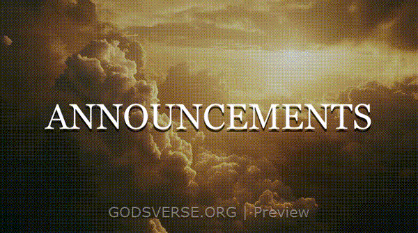 Announcements motion background heavenly clouds