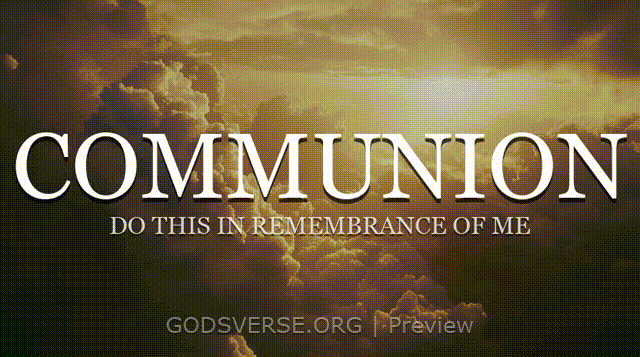 Communion motion background heavenly clouds