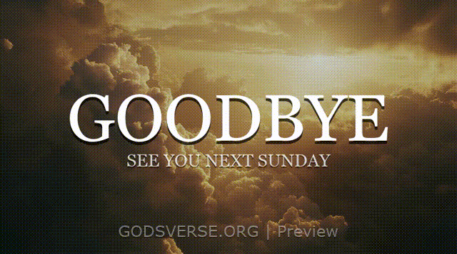 Goodbye motion background heavenly clouds