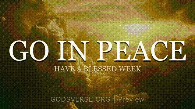 Go In Peace motion background heavenly clouds