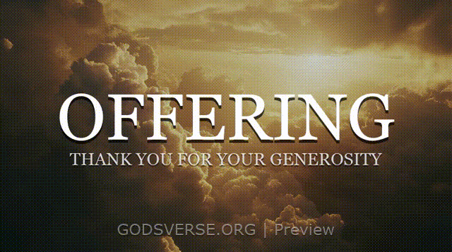 Offering motion background heavenly clouds