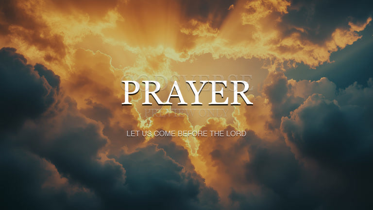 Prayer worship background heavenly clouds